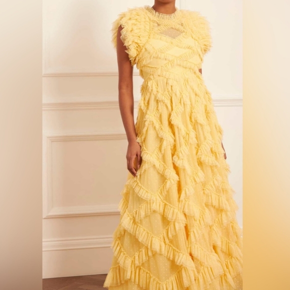 BHLDN Needle & Thread Dress size US 6 $749 - Picture 4 of 11